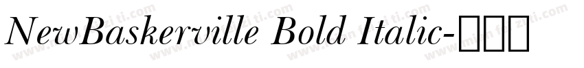 NewBaskerville Bold Italic字体转换